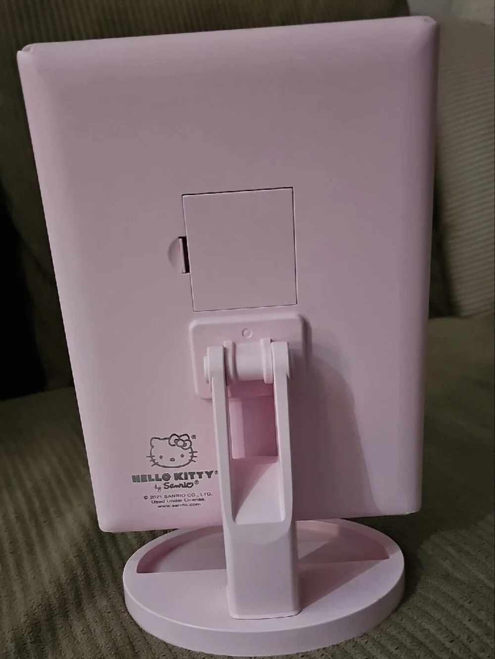 Impressions Hello Kitty Lilac Folding Makeup Mirror with Silver Accents